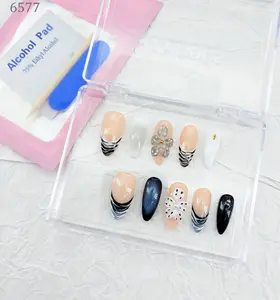 .DP.6577.Carved Hand-Painted Wearable Nails