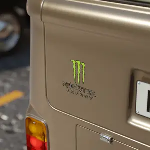 Monster Energy Car Accessories Bumper Sticker Gift Bestseller Transparent Outdoor Stickers, Die-Cut, 1pcs