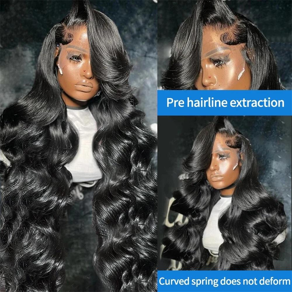 13x4 Bone Straight Human Hair Wigs 13x6 Hd Lace Frontal Hair 30 38 Inch Straight ransparent Lace Human Hair Wig For Black Women