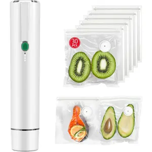 Vacuum Sealer, vacuum sealer for food, handheld vacuum sealer(Vacuum Sealers+ 30 reusable vacuum seal bags)