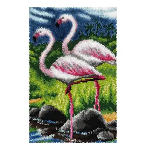 Latch-hook rug kit  Flamingos 4233