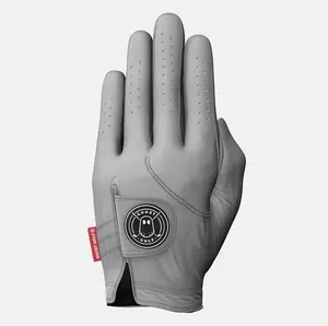GHOST Solid Color Golf Glove, Premium AAA Cabretta Leather Golfing Glove, Soft Feel, Excellent Grip, Breathable & Moisture-Wicking with Signature Pull Tab