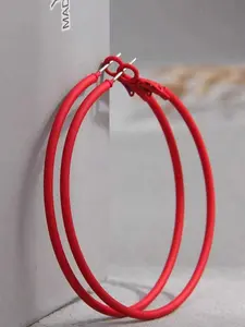 Simple Plain Color Hoop Earrings, Elegant Minimalist Earrings, Flat Back Earrings, Flat Pierced Jewelry, Casual Fashion for Women, Perfect for Parties & Daily Wear, Ideal Birthday Gift