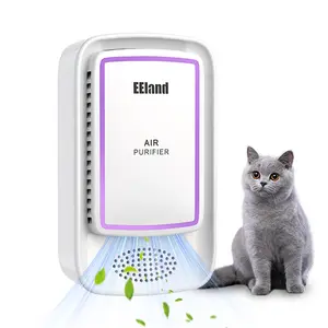 Air Purifier - Plug in Cat Litter Deodorizer for Strong Odors, Ozone-Free Negative Ionizer for Litter Box, Bedroom, Home, Quiet Odor Eliminator