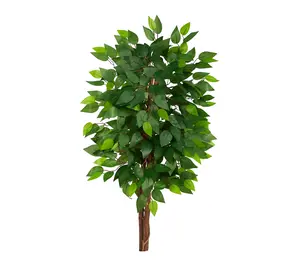 Nearly Natural 3' Artificial D ouble Trunk Fic us Tree