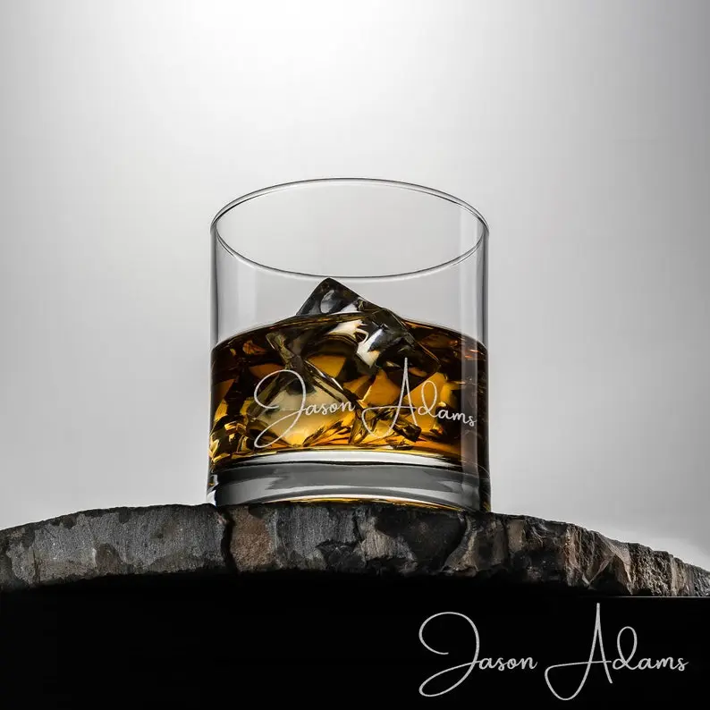Engraved Whiskey Glass - Unique Gift for Whiskey Lovers, Drinkware