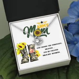 Army Mom Necklace  A Sons Tribute