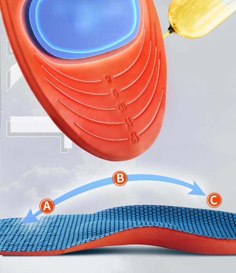 Orthopedic Insoles for Shoes Men Women Brand Arch Support Air Insole for Feet Shock-absorbing Baskets Sport Running Shoe insole