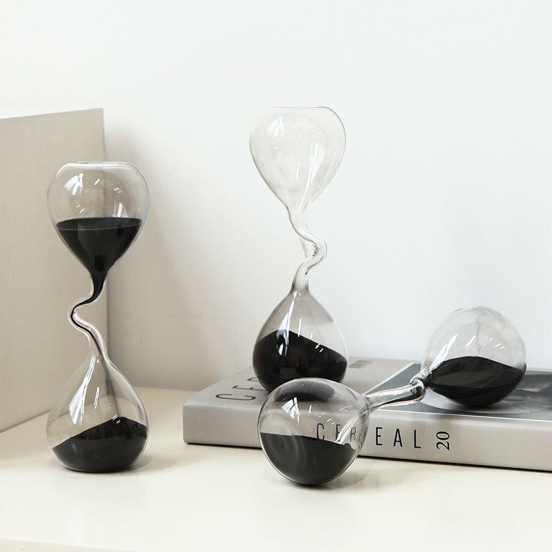 Creative Twisted Hourglass Timer Ornament Luxury High-End Unique Decor for Office Desk Bedroom Functional Style Gift Idea Elevate Your Space with Style