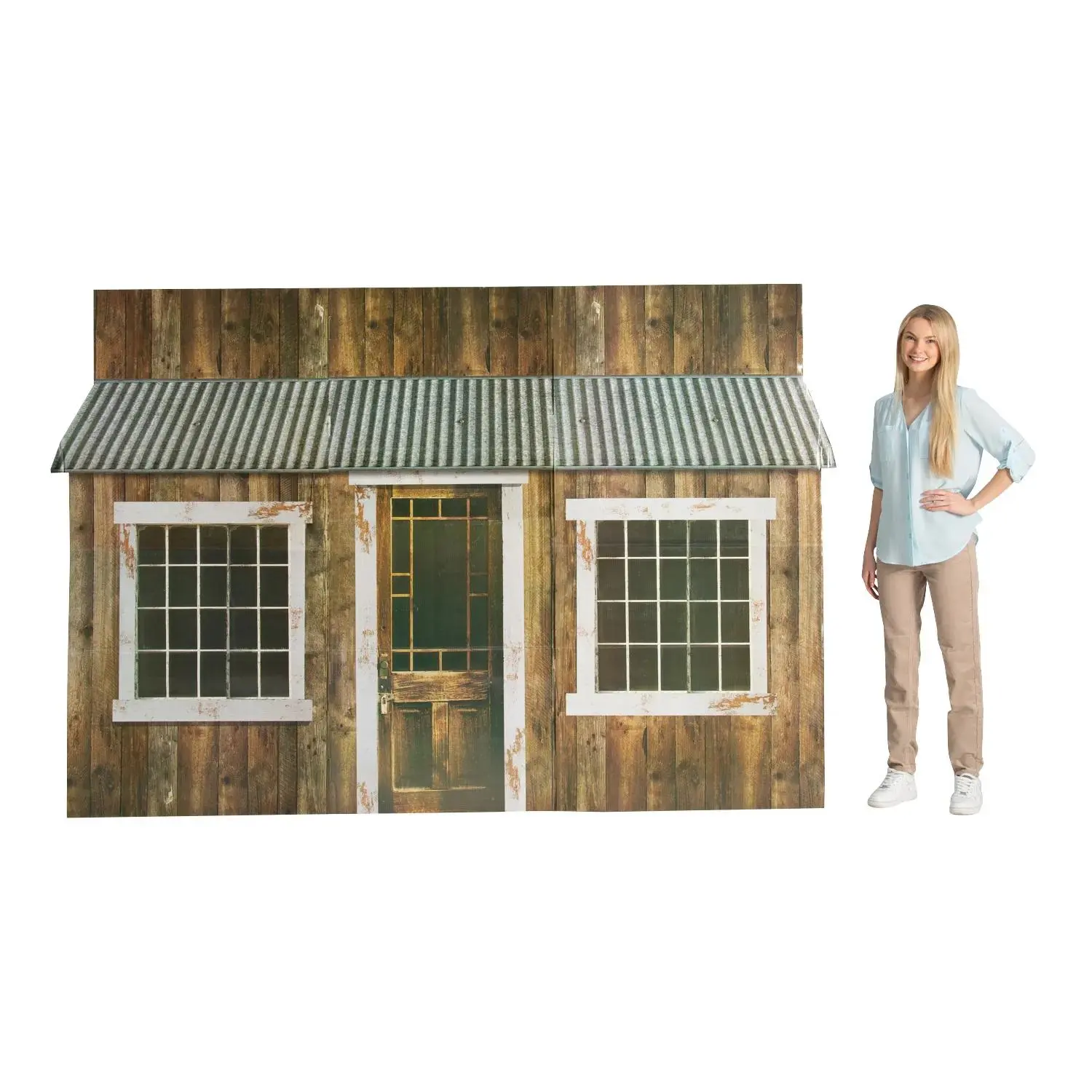 108" x 71" Multicolor Cowboy-Themed Vintage Cardboard Cutout Stand-Up - Rustic Decor, Classic Photobooth Props, 1-Sided Back Accessory for Home & Party Supplies