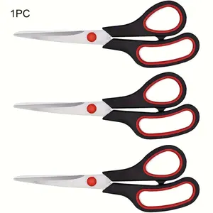Ultra-Sharp Stainless Steel Scissors, Multipurpose Office Shears with Comfort Grip Handle, Durable Crafting Tools for Right & Left Handed Use, Cutting Supplies