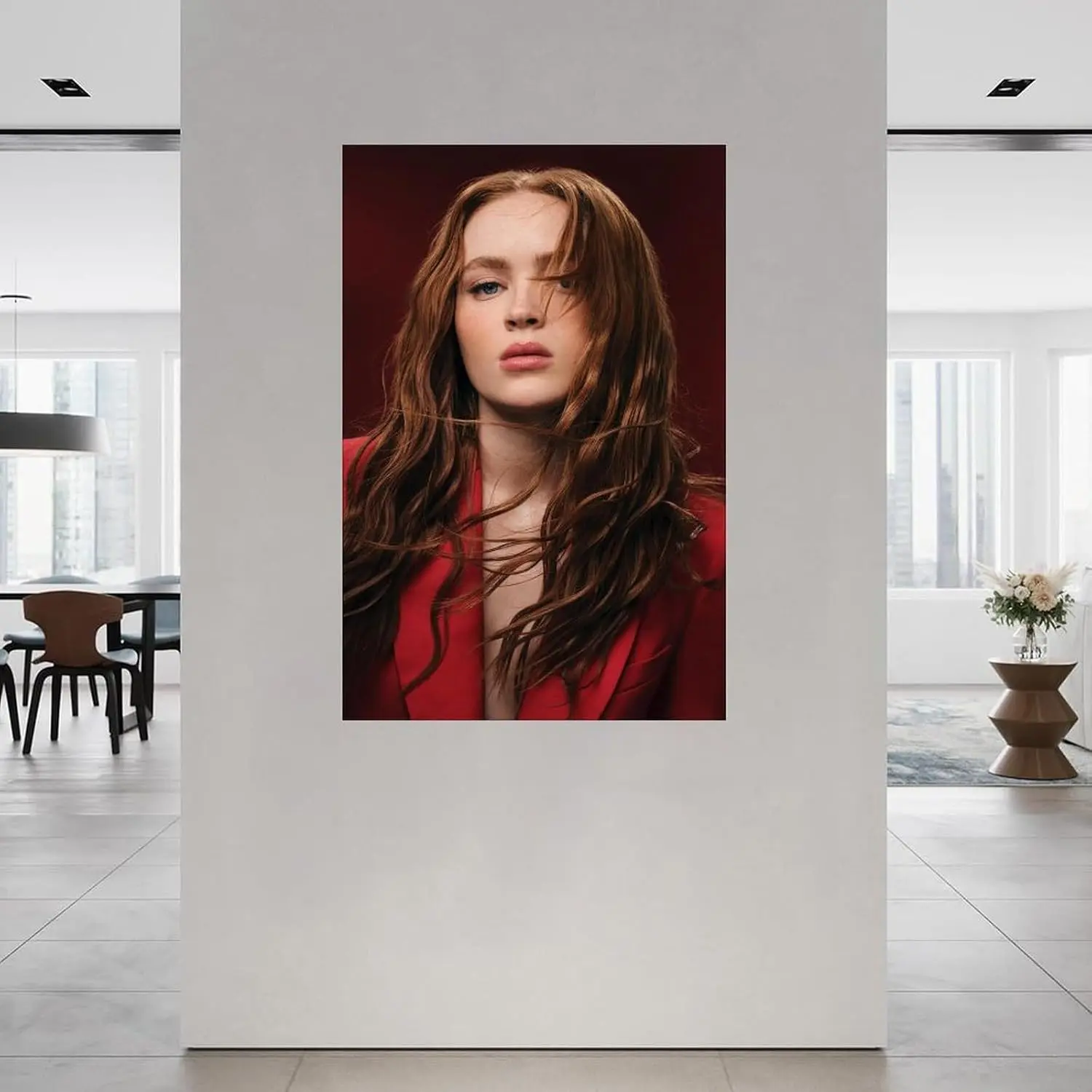 Sadie Sink Portrait Poster Famous Temperament Actress Wall Art Poster (7) Canvas Painting Posters And Prints Wall Art for Living Room Bedroom Decor