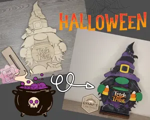 DIY Witch Gnome Shelf Sitter #30015