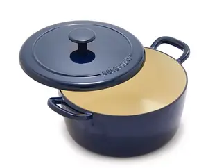 5.5 Quart Enameled Cast Iron Dutch Oven Durable Heat-Retaining Pot