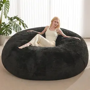 Plush Comfort Bean Bag Chair Cover (no Filler), Washable Giant Bean Bag Cover, Living Room Furniture, Anti-Slip, Suitable for Teens Kids Girls, Bean Bag Sofa