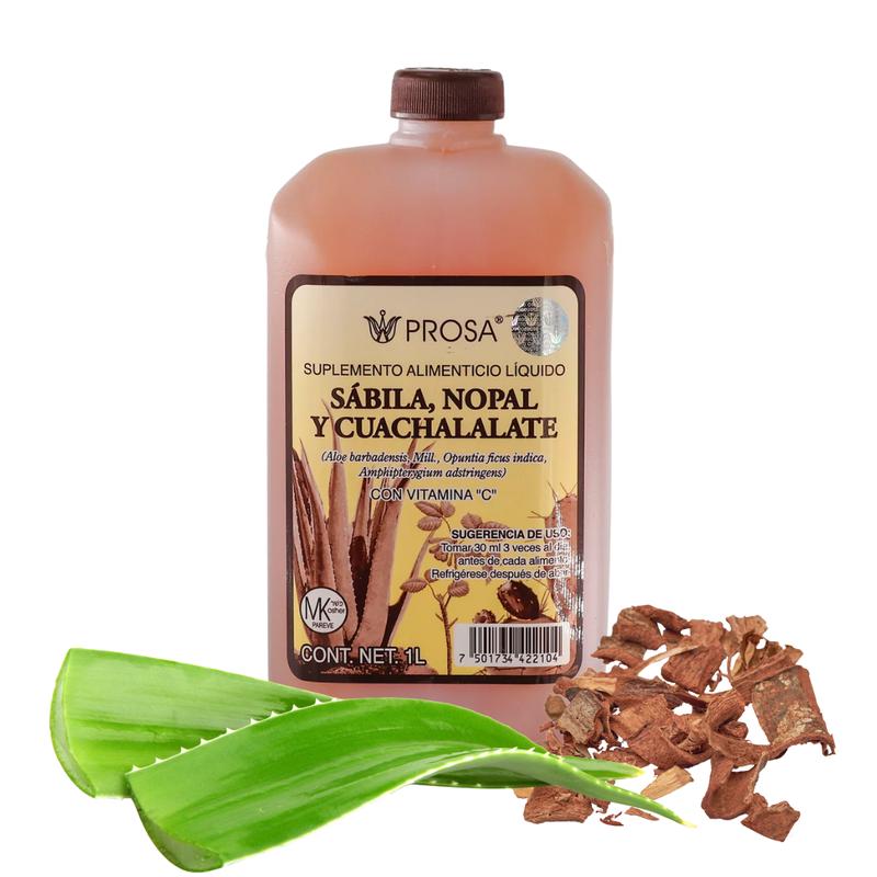 Prosa - Aloe Vera, Nopal y Cuachalalate 1 L -  Delicious and Natural Juice | Product of Mexico