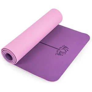 Yoga Mat Non Slip, Pilates Fitness Mats, Eco Friendly, Anti-Tear 1/4" Thick Yoga Mats for Women, Exercise Mats for Home Workout with Carrying Sling and Storage Bag UMINEUX