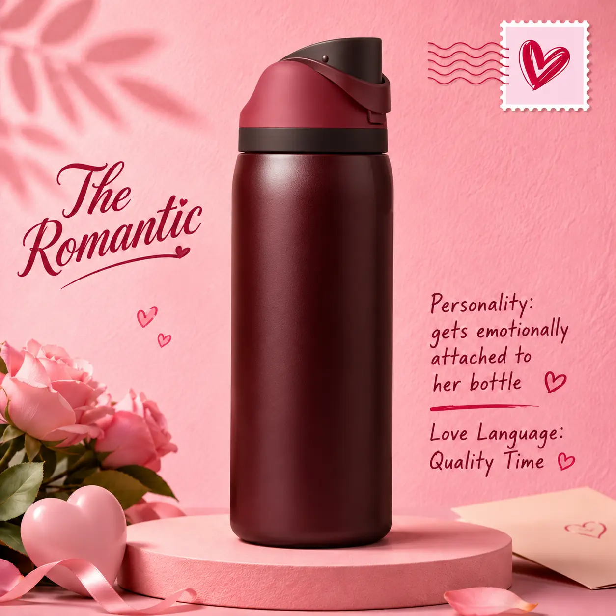 32oz Stainless Steel Black Cherry 2-in-1 Sip & Chug Straw Water Bottle - Lightweight, Leakproof Vacuum Flask, Cupholder Friendly, Hands Stay Dry, Light for Backpacks, Backpack Pocket Fit, Secure Lid Insulated Kitchenware Drinkware Accessory