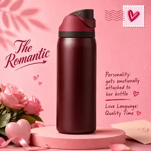 32oz Stainless Steel Black Cherry 2-in-1 Sip & Chug Straw Water Bottle - Lightweight Leakproof Vacuum Flask, Portable Traveler Tumbler, Daily Carry Tumbler, Secure Lid Insulated Kitchenware Drinkware Accessory