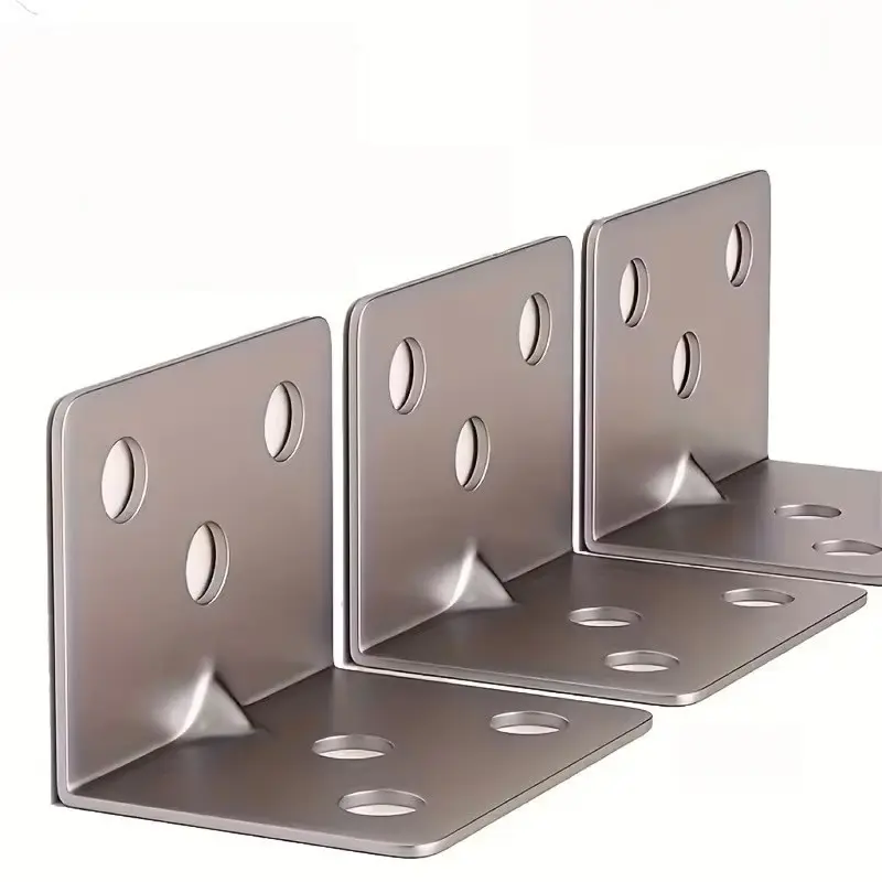 70pcs Durable Sturdy Silver Color L-Type Corner Brackets, Stable Load Bearing, Easy Installation, Furniture Reinforcement, Shelf Fixing, Cabinet Assembly, L Brackets Heavy Duty