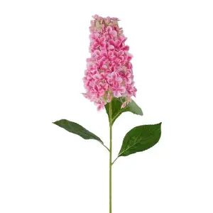 32" Fabric Cone Hydrangea Stem – Hot Pink