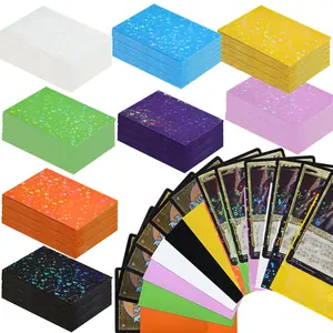 120PCS 66X91mm Star Flash Card Sleeves High-quality Plastic Card Sleeves Trading Card Sleeve Protectors Suitable for Standard-sized Game Cards PKM/MTG/PTCG/Star Card Best GiftS for Festivals and the best choice for card collectors