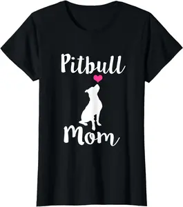 Womens Pitbull Mom T-shirt - Pit Bull Dog Mama Gift