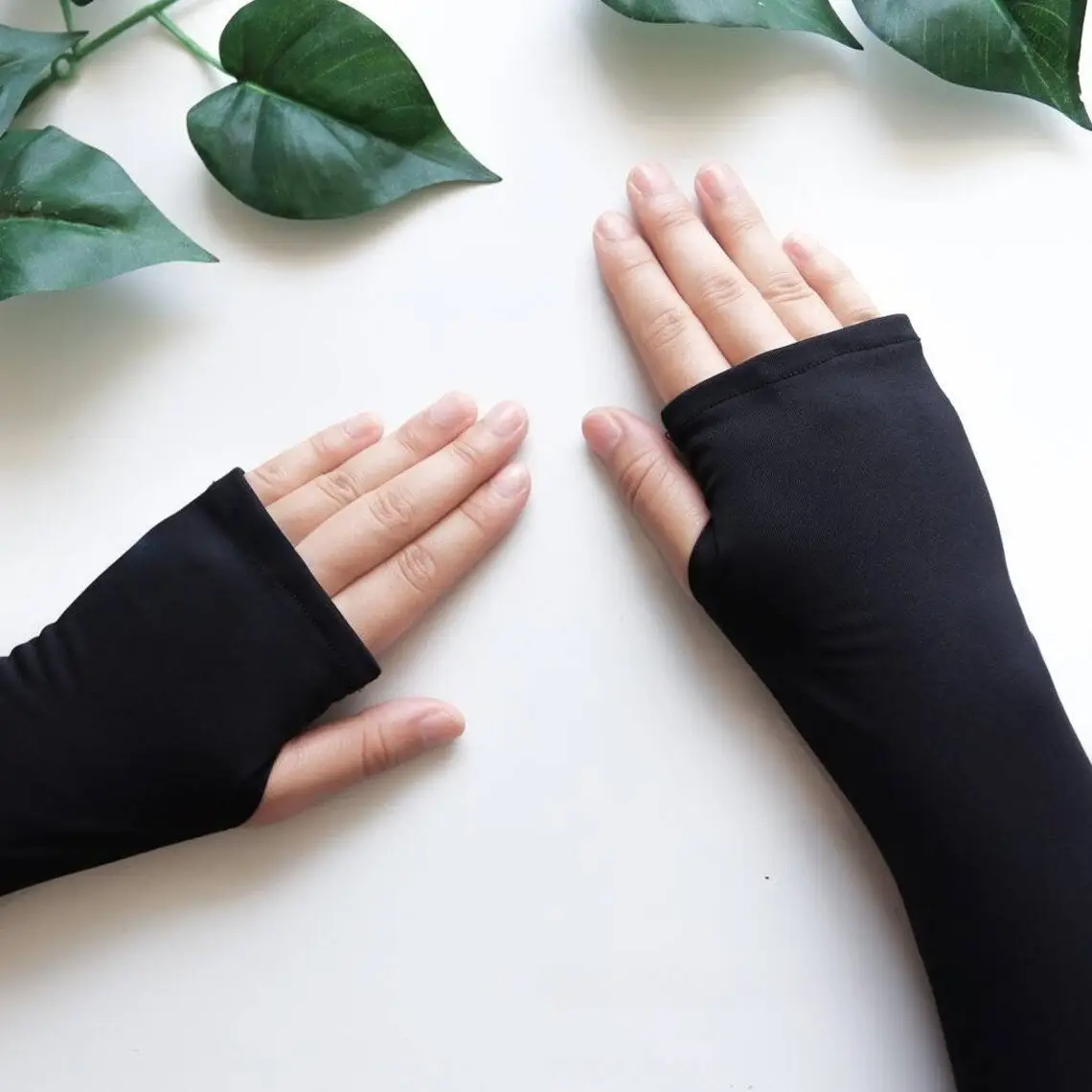 Long Black Islamic Sleeve with Thumb Hole
