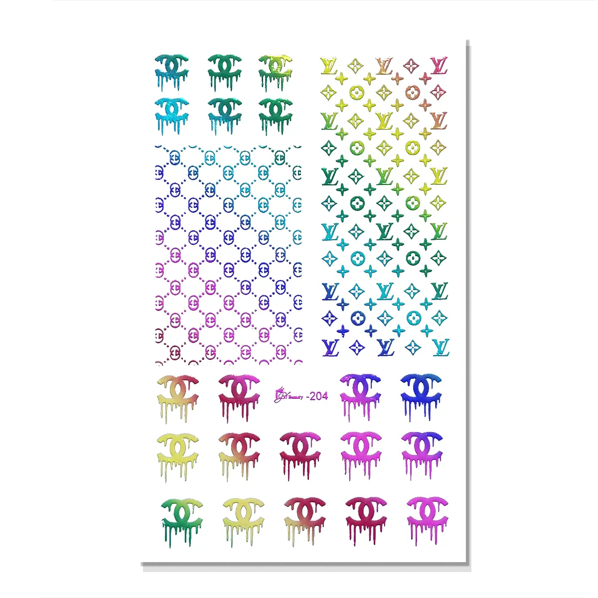 Nail Art Stickers - 204