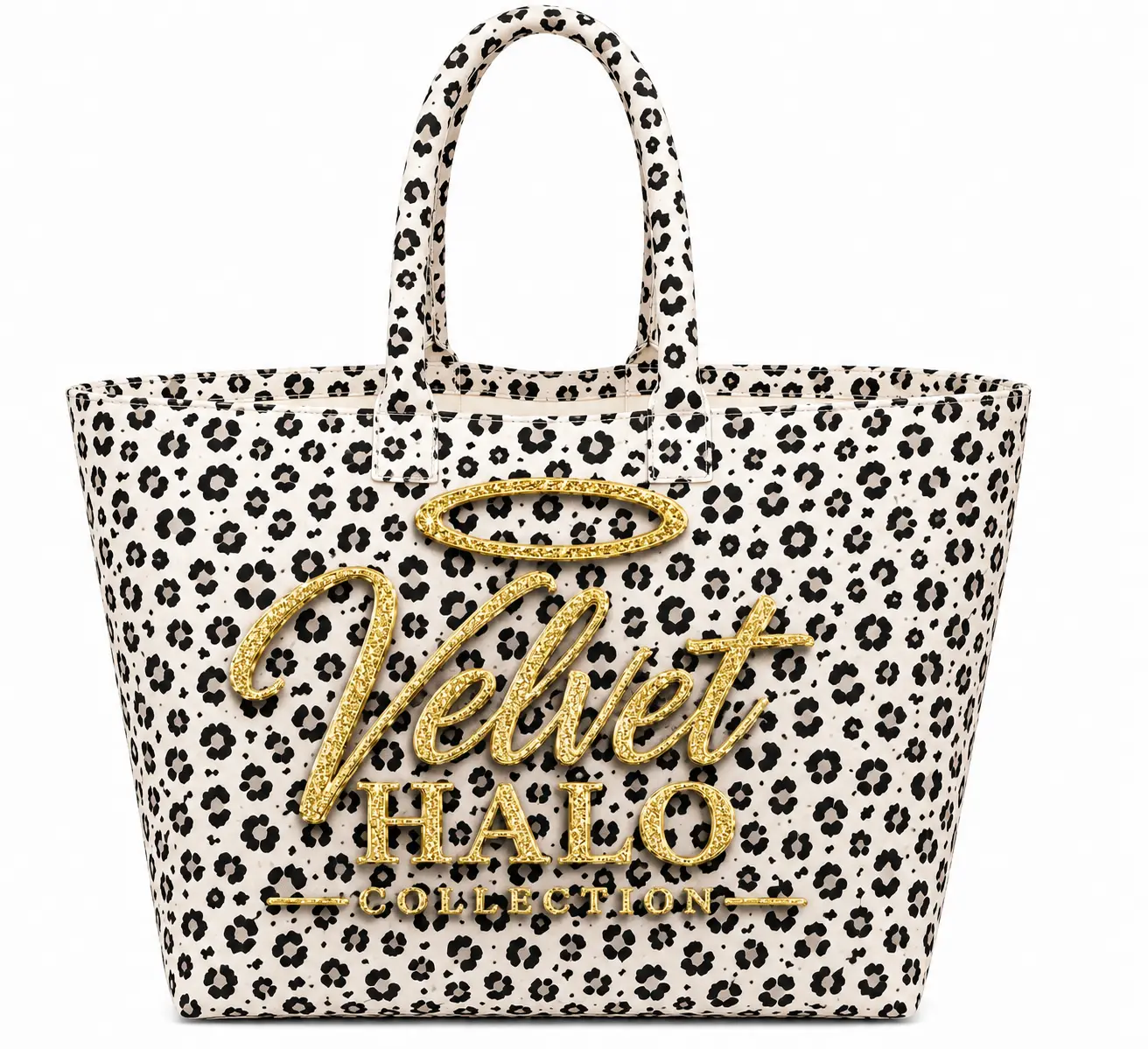 Velvet Halo -tote bag suitable for travel/ carry on no zipper