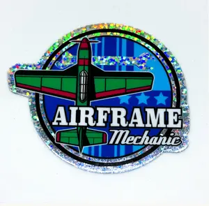 Airframe Mechanic Glitter Sticker