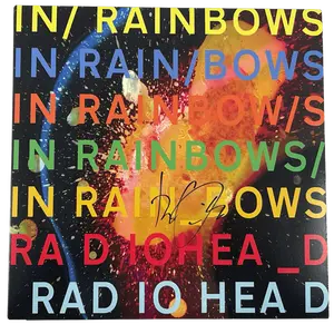 Thom Yorke of Radiohead Authentic Autographed Vinyl Record