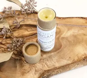 Organic VEGAN Lip Balm / Vegan Lip Gloss / Organic Vegan Compostable Lip Balm Cracked Lips Dark Lips