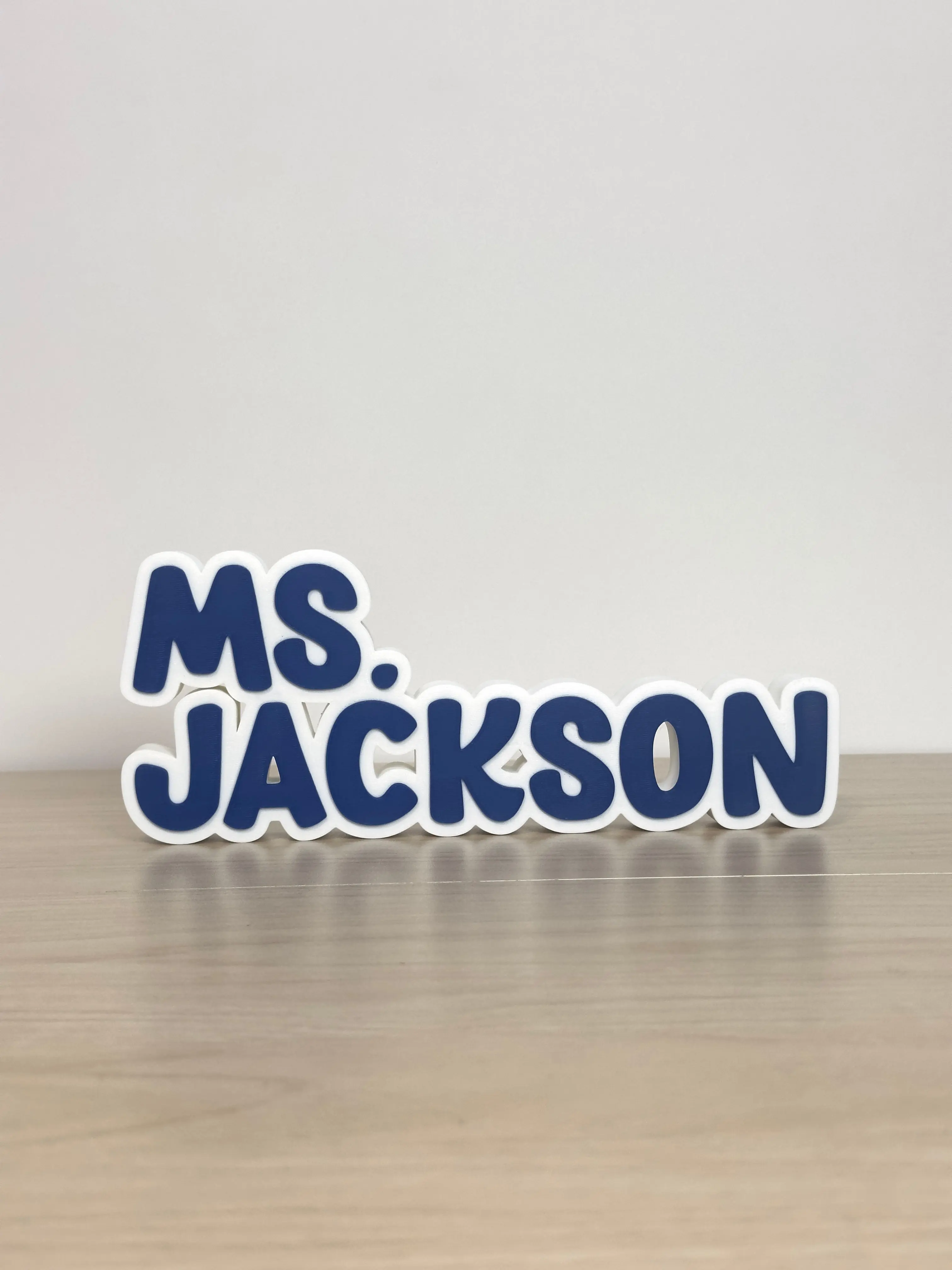 3D Printed Standard Nameplate