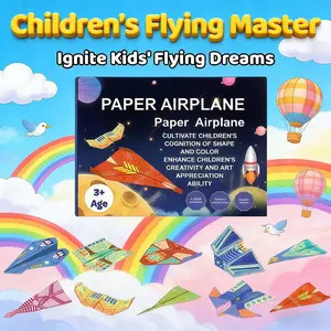 Original Paper Airplanes Kit for Kids - 32 Fold & Fly Designs | STEM Toy Creative Activity | Ages 3+ Boys & Girls | Easter Gift | Valentine's Day Kids Exchange