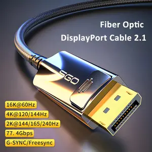 16K Fiber Optic DisplayPort 2.1 Cable
