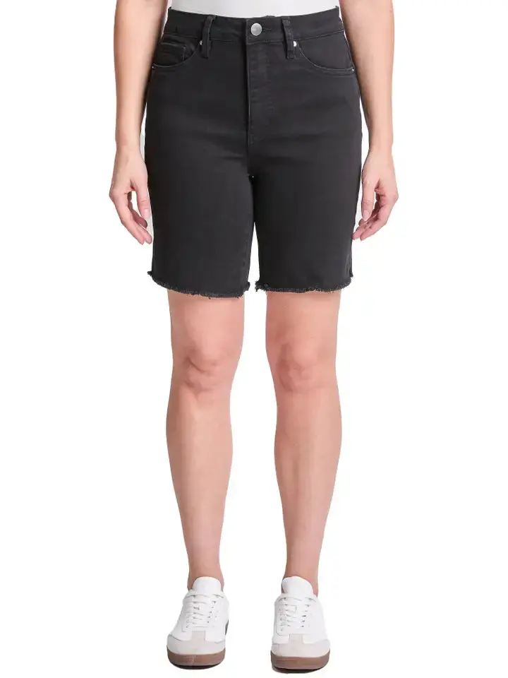 Midnight Sculpt Long Denim Shorts By RFM