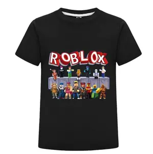 100% Cotton Golf Gift T-Shirt For Men and Women Trendy Roblox Character Graphic Tee For Kids Stylish Black Short Sleeve Shirt Perfect For Gaming Fans And Casual Wear