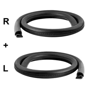 Car B-Pillar Weather Stripping - EPDM Rubber Seal Strip with Buckle, Soundproof Dustproof Universal for Cars, Trucks, SUVs & RVs