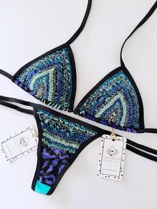 Azul Handmade Beaded Bikini Set