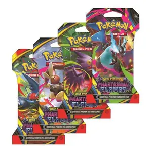 Pokemon Mega Evolution Phantasmal Flames Sleeved Pack - Additional TCG Booster Pack for Collectors