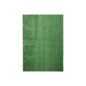 Emerald Green Precut Turf 6 ft x 8 ft Artificial Grass Rug Antimicrobial Stain Resistant Water Repellent Wear Resistant Indoor Outdoor