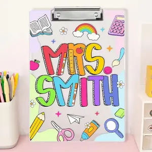 Personalized Teacher Gift, Custom School Teacher Name Clipboard, Back To School Gift, Teacher Appreciation Gift,  End Of Year School Gift