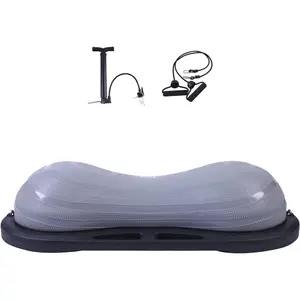 Nice C Balance Ball, Peanut Ball, Half Ball, Balance Trainer, with Resistant Band, Strength Exercise Fitness Yoga with Pump