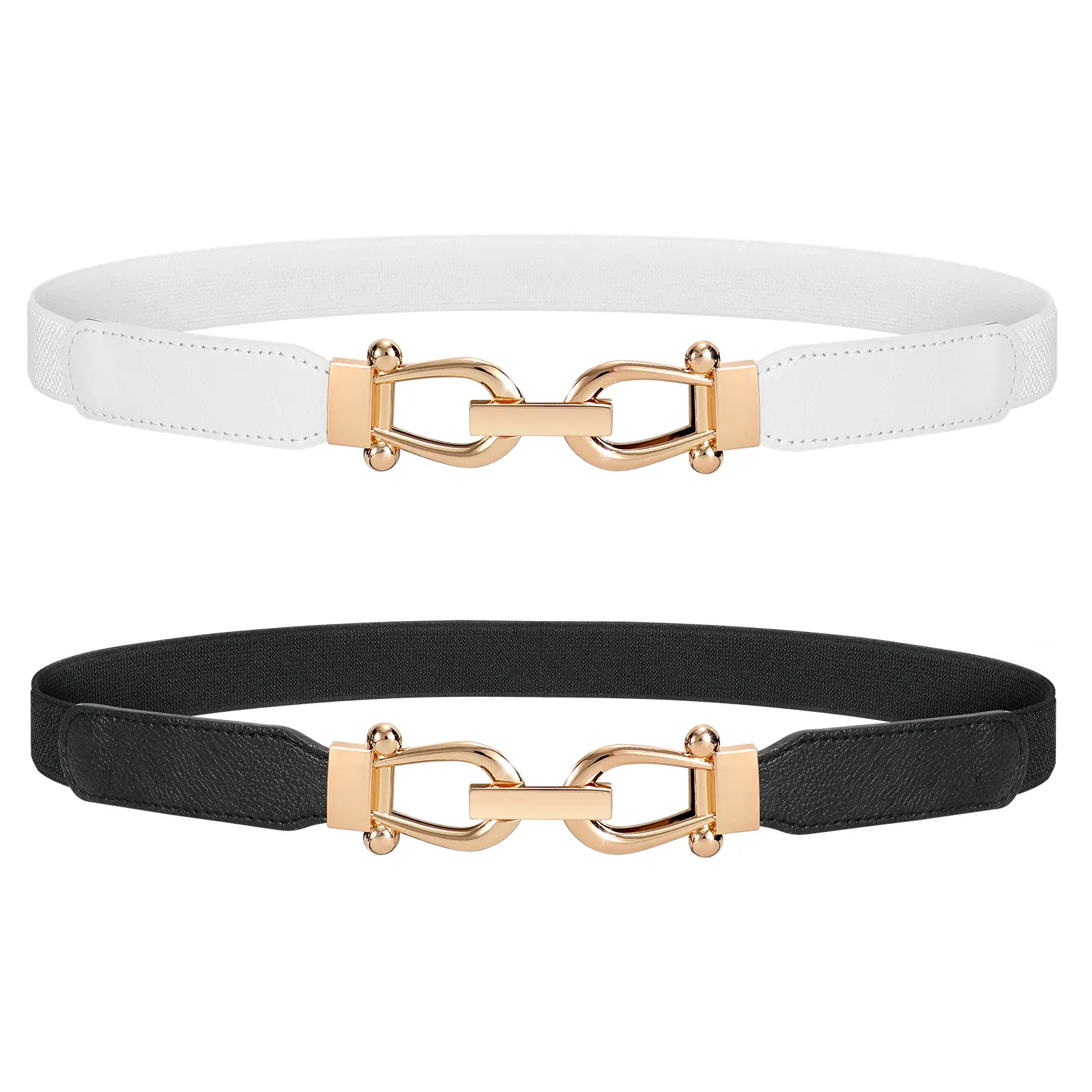 SUOSDEY 2/3/4 Pack Women Stretchy Waist Belt Retro Elastic  display picture 1