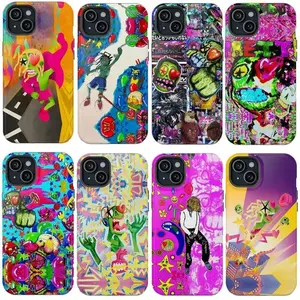 Prettifun "Playground" Graffiti Art iPhone Case - Y2K Rapper Merchandise, compatible with iPhone 17/16/15/14/13/12/11 Pro Max/Plus and Samsung Galaxy S23FE/22/23/24/25