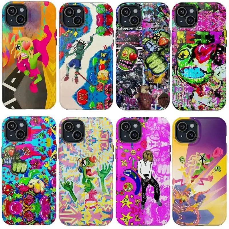Prettifun "Playground" Graffiti Art iPhone Case - Y2K Rapper Merchandise, compatible with iPhone 17/16/15/14/13/12/11 Pro Max/Plus and Samsung Galaxy S23FE/22/23/24/25