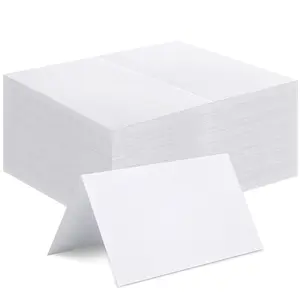 Minimalist DIY Wedding Seat Cards, 5x3.5 Inch Blank Insertable Cards, Table Settings, Escort Cards, Business Cards, Perfect for Weddings and Parties
