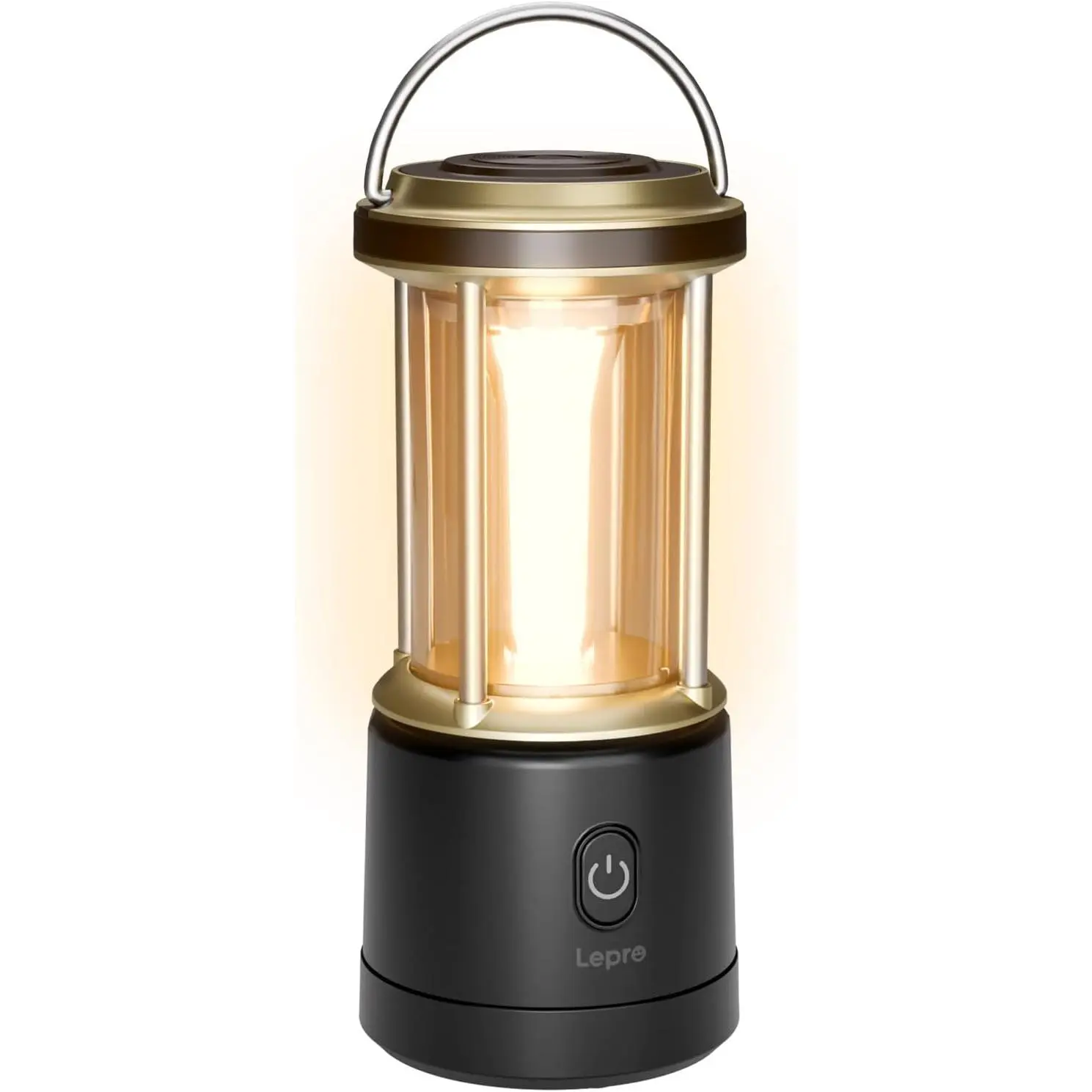 Lepro 1100LM Battery Powered LED Camping Lantern, Waterproof Tent Light with 5 Light Modes, Camping Essentials, Portable Lantern Flashlight for Camping, Emergency Light, Power Outage, Not Rechargeable