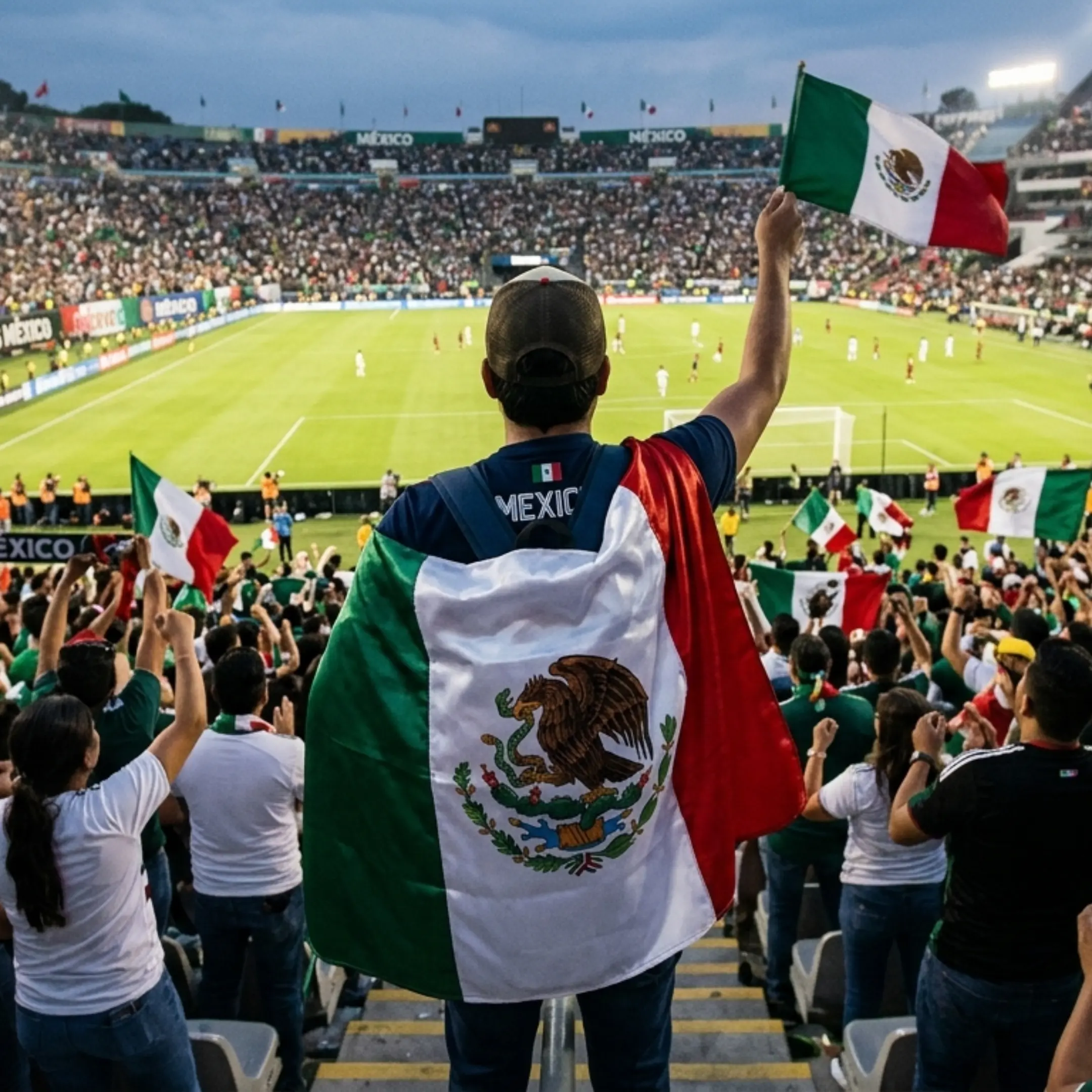 Mexico Flag 3x5 Ft Outdoor Heavy Duty - Mexican National Flag with Coat of Arms, Premium Polyester Vivid Color Fade Resistant, for Sports Events and Festivals